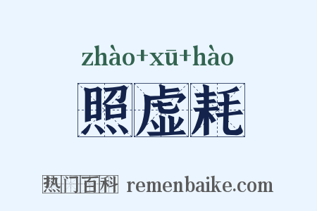 照虚耗是什么意思的图片